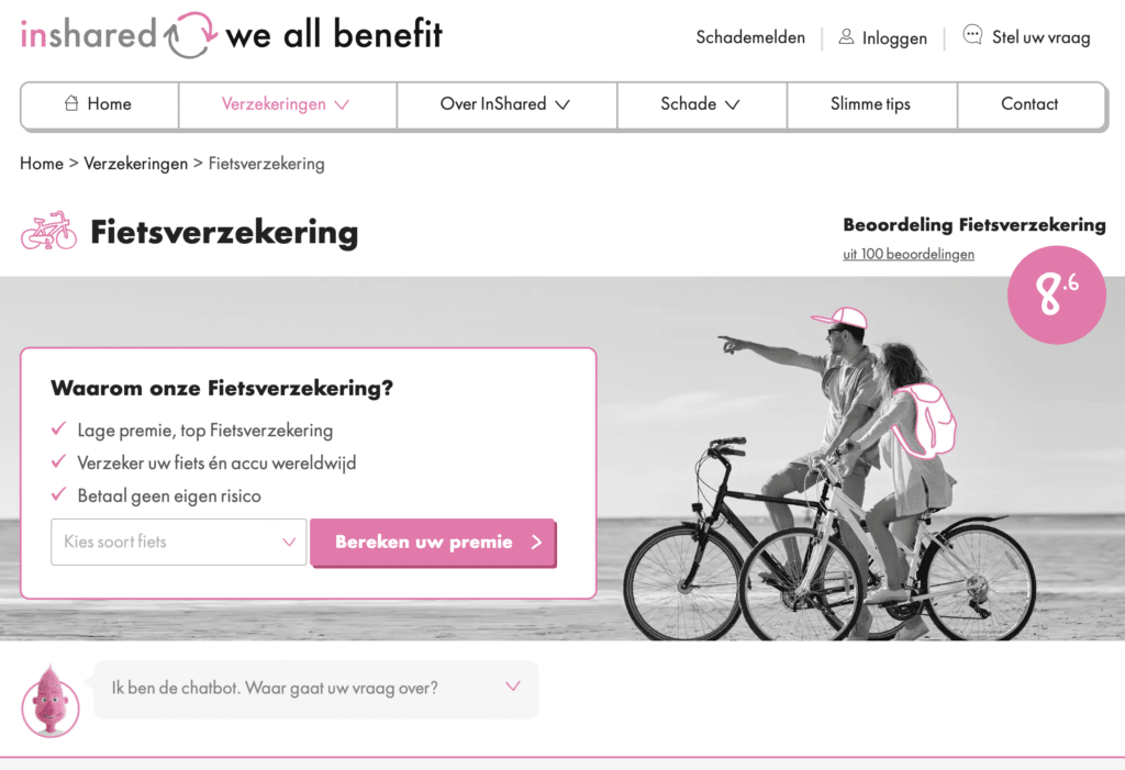 Inshared Fietsverzekering